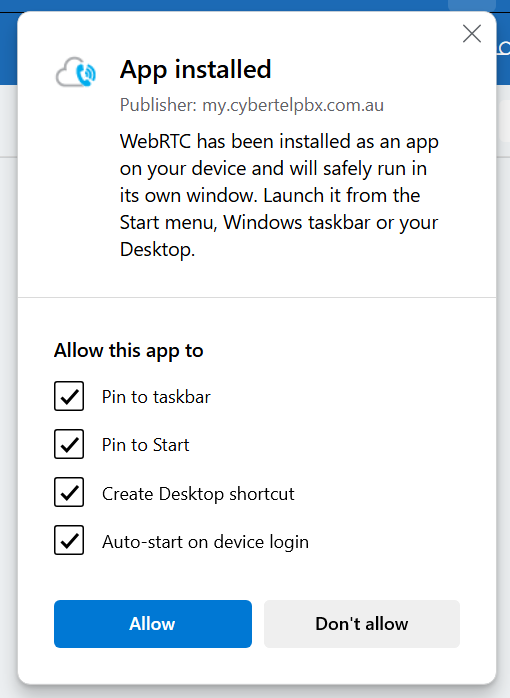 webrtc app install 03